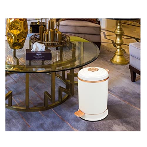 Caneca de basura de acero inoxidable con pedal y tapa miniatura 4