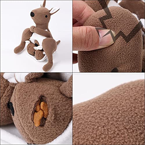 Brinquedos para cheirar cães,Bola de rapé em forma de cangurus - Tapete Squeaky Dog Snuffle, brinque