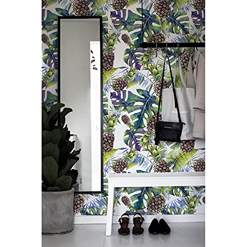Fotomurale entretela 208x146 papel pintado pegatina hojas de piña hawaiian 2