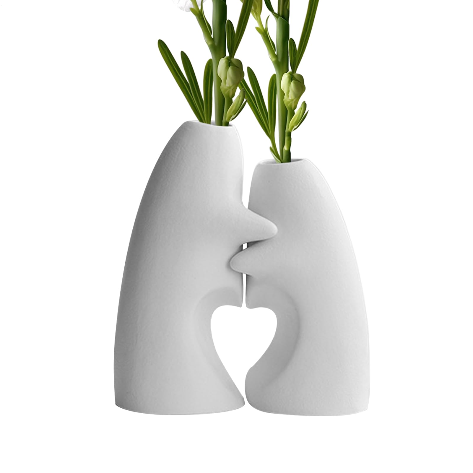 Vase en céramique deux pièces pour bureau et intérieur