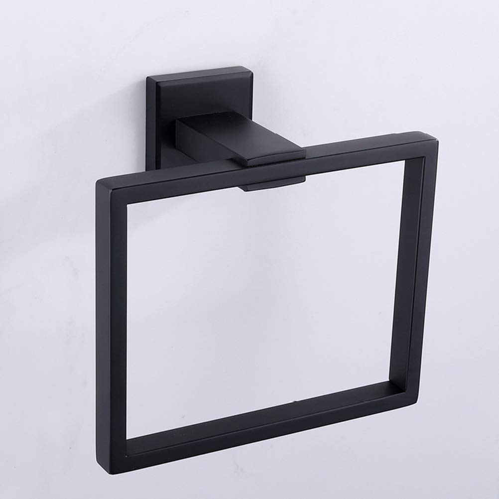 Toallero Anillo de Toalla Montado en la Pared Estilo Cuadrado Toalla de baño de Titular de la Toalla Colgador de Toallas for Cocina Hoteles Baño Estante del Inodoro