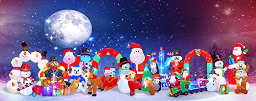 image for BIGJOYS 6 Ft Inflatable Christmas Shiver Snowman Decoration Shaking Sn