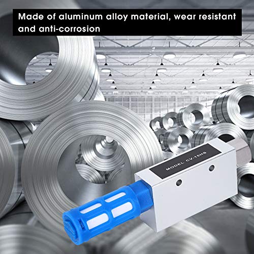 Oumefar Luftausstoßer für Vakuumgenerator aus Aluminiumlegierung CV 15HS Unterdruckgenerator Pneumatischer Auspuff Kompakt mit Schalldämpfer