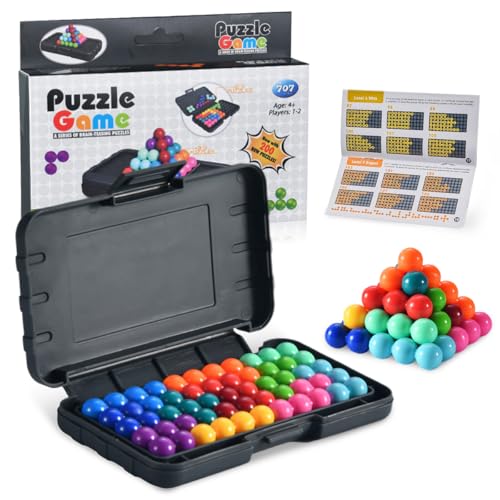 IQ Puzzler Pro, Puzzlespiele für Kinder, IQ Spiele, 3D Logikspiele, Denk- und Logikspiel, Fit für Kinder ab 8 Jahre und Erwachsene Puzzlespiele (Zufällige Farben)