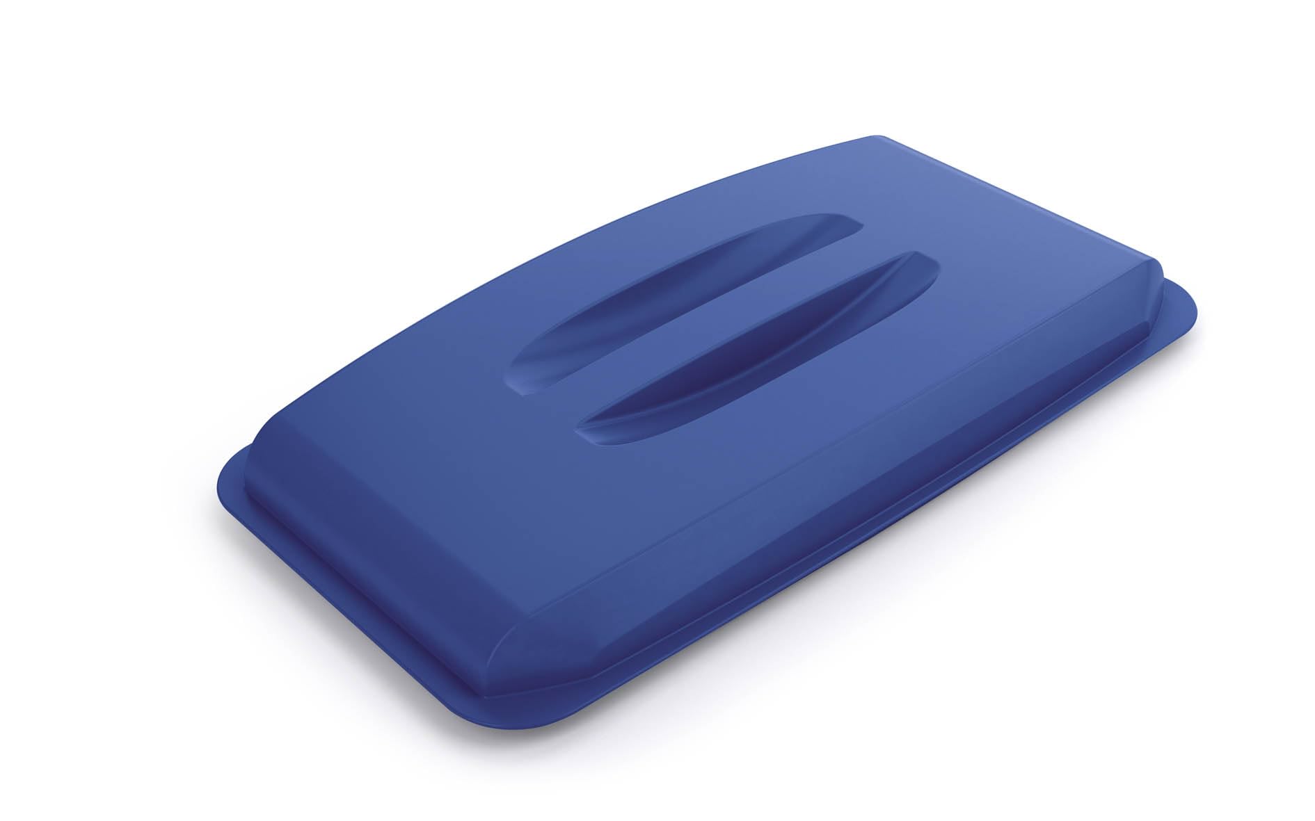 Durable DURABIN 60 Lid Blue - To Be Used with DURABIN 60 Waste Bin - Easy to Grip Handle - Made of Strong Polypropylene — image 1