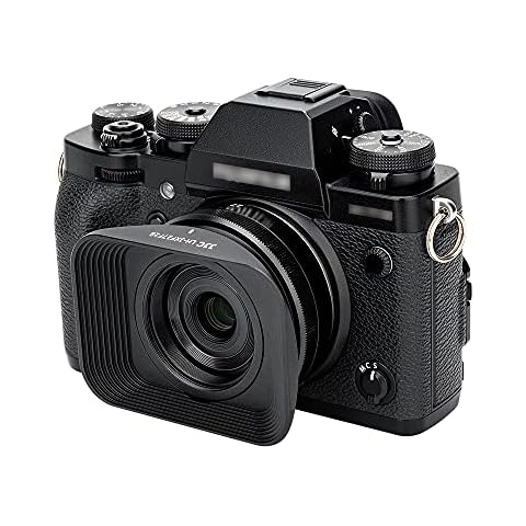 JJC Gegenlichtblende aus Metall für Fujifilm XF 27 mm f/2.8 R WR Objektiv auf Fuji X-S10 X-T4 X-T2 X-T3 X-T20 X-T30 DSLR-Kamera Cover