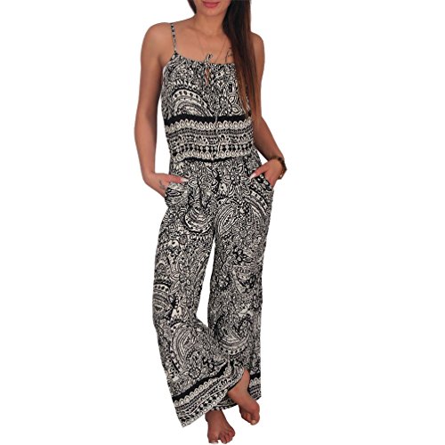 Candygirls Aztec Overall Spaghettiträger Jumpsuit Einteiler Stretch Hosen...