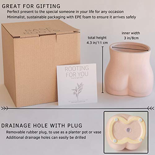 image for BASE ROOTS Body Vase Female Form, Butt Vase Bottom Body Shaped Sculptu