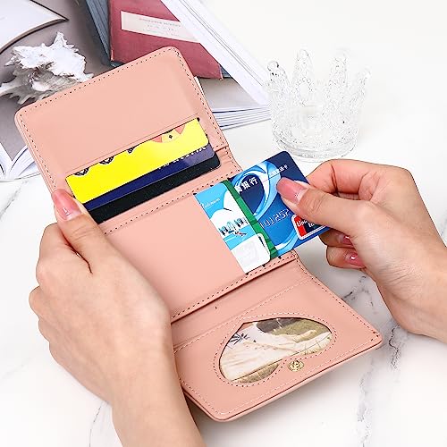 Women Girls Slim Trifold Wallet Cute Tiger Print PU Leather Short Card Holder Purse Small Cash Pocket Card Holder With ID Window Purse For Outing Shopping2