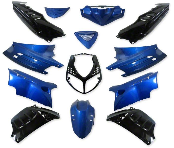 Verkleidung StylePro für Peugeot Speedfight 2 AC LC (13-teilig) Schwarz-Blau
