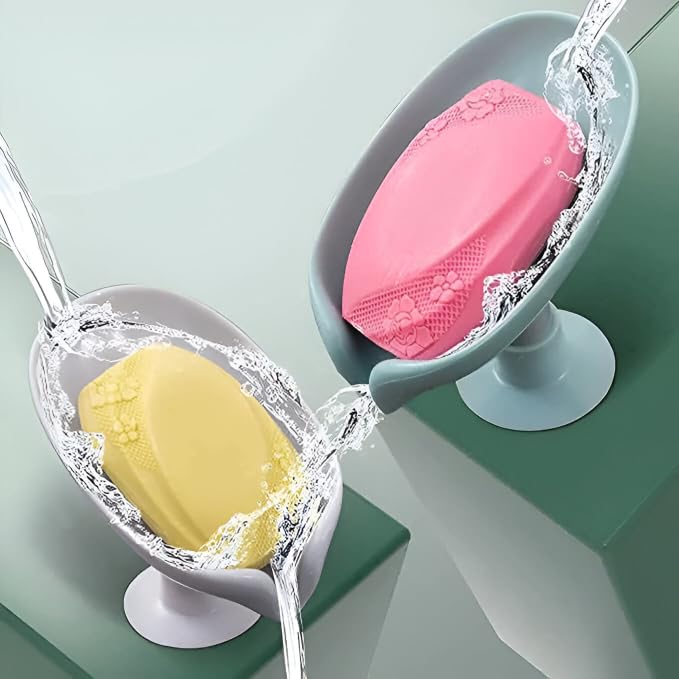 Brillwist Soap Holder Stand Self Draining Soap Dish Holder | Soap Case for Shower with Suction Cup for Bathroom, Kitchen, Bathtub, Wash basins (Plastic, Multicolor) (B0CWDTKKHN) Amazon Price History, Amazon Price Tracker