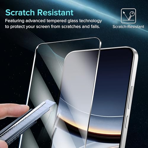 ivoler 2 Piezas Cristal Vidrio Templado Protector de Pantalla para Xiaomi Poco F7 5G, con 2 Piezas Protector de Lente de Cámara, 9H Dureza, Antiarañazos, Sin Burbujas - imagen 3