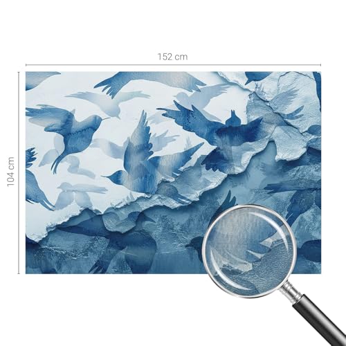 Papel pintado autoadhesivo de pasillo con estampados e ilustraciones de aves 5