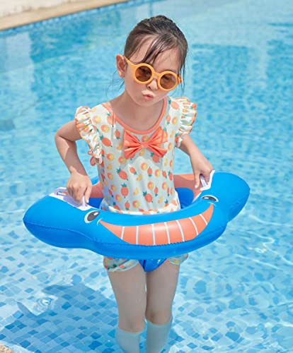 Baby Swimming Float - Children Waist Float Ring With Pump - Shark Inflatable Baby Swim Ring With Seat For Infant/Toddler 1-5 Years Children #TOP4