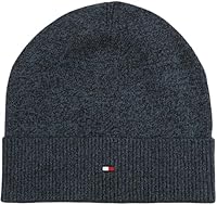 Tommy Hilfiger Herren TH Flag Lightweight Beanie AM0AM14068 Beanie, Blau, Einheitsgröße, Blau (Space Blue), Einheitsgröße