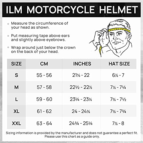 Ilm Open Face Motorcycle 3/4 Half Helmet For Men And Women, Vintage Retro Helmet With Visor For Moped Atv Cruiser Scooter Dot Model Z302(Matte Black,Xx-Large) #TOP5