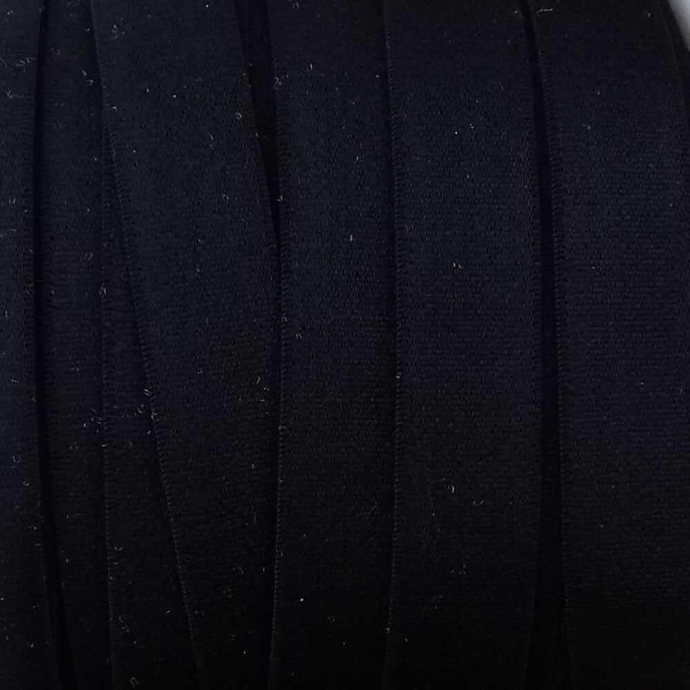 15mm Satin Elastic Soft Feel Lingerie Bra Strap 13 Colours BUY 1 2 4 Metres 902D, 14 Black, 1 Metre