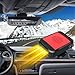 Car Heater, 12V 200W Portable Windshield Defroster Fast Heating and Cooling 2 in 1 Auto Car Defogger Window Defroster Automobile Windscreen Heater (Red)