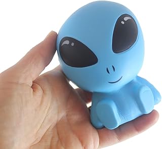 Curious Minds Busy Bags 1 Random Color Alien Squishy Slow Rise Foam - Scented Sensory, Stress, Fidget Toy Memory Foam Expands (Random Color)