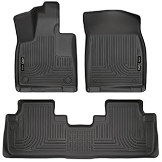 Husky Liners 99651 Fits 2016-19 Lexus RX350/RX450h Weatherbeater Front & 2nd Seat Floor Mats, Black