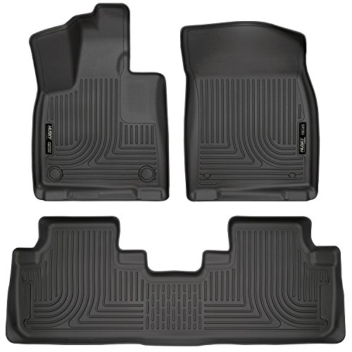 Husky Liners Weatherbeater Floor Mats | Fits 2016-2022 Lexus RX350 & RX450H; Fits 2018-2022 RX350L & RX450HL | Front & 2nd Row, 3-pc Black - 99651 by Husky Liners - Used condition - US$93.33