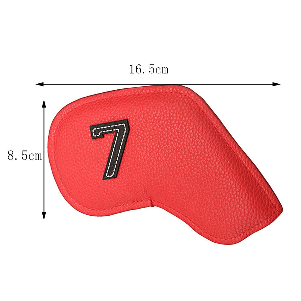 Lot de 10 couvre-fers de golf colorés (3-9 APS)