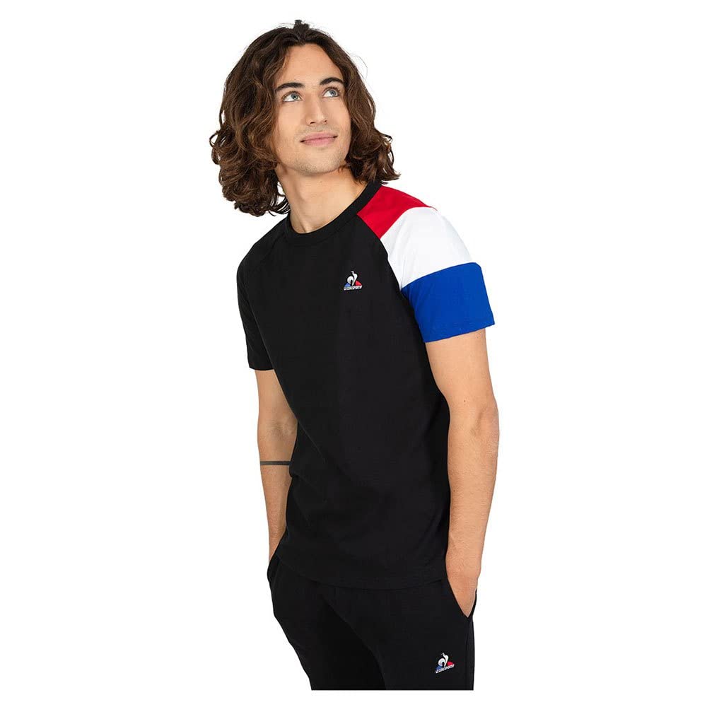 T-shirt Uomo Le Coq Sportif In Cotone - Maglietta Manica Corta Con Logo Gallo Ricamato