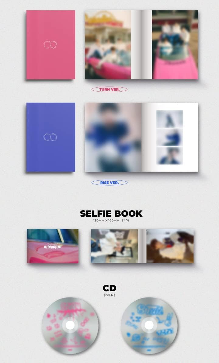 8TURN - 1st Mini Album [8TURNRISE] CD+Folded Poster (TURN+RISE ver. SET/CD Only, No Poster)