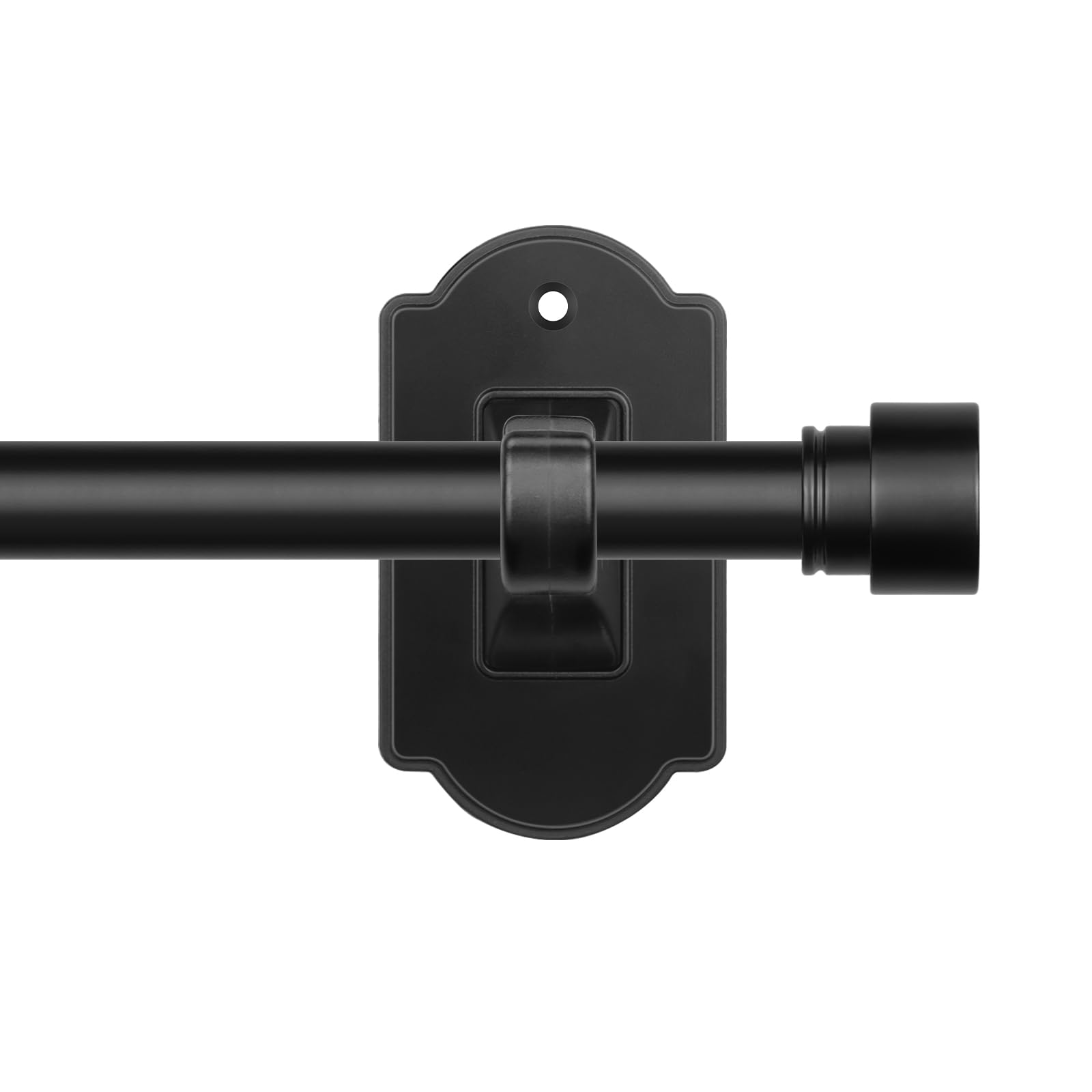 Photo 1 of TONIAL No Drill Curtain Rods, 32 to 56 Inch, Light Black