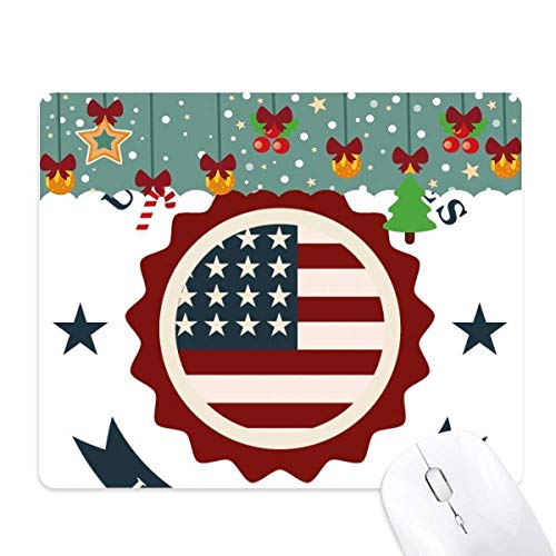 Tapis de souris USA Independence Day en caoutchouc pour ordinateur de bureau et setup gaming