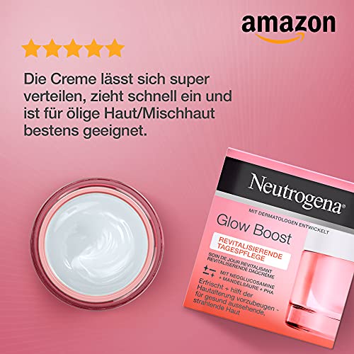 Neutrogena Glow Boost Set Day & Night Cream (2 x 50 ml), Refreshing Day Cream and Regenerating Night Cream for Healthy-Looking & Radiant Skin - Image 8