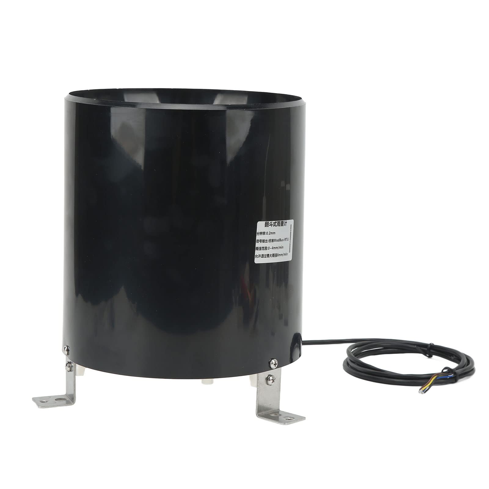 Sensore di Pioggia Pluviometro Ribaltabile 485, 200mm, 4,5-30V, Acciaio Magnetico, Risoluzione 0,2mm, per Stazione Meteorologica