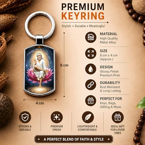 Image of Premium Printed Metal Keychain for Men & Women | High-Definition Artwork Print | Durable Key Ring for Car, Bike, Home & Office Keys | Stylish Decorative Key Holder Gift