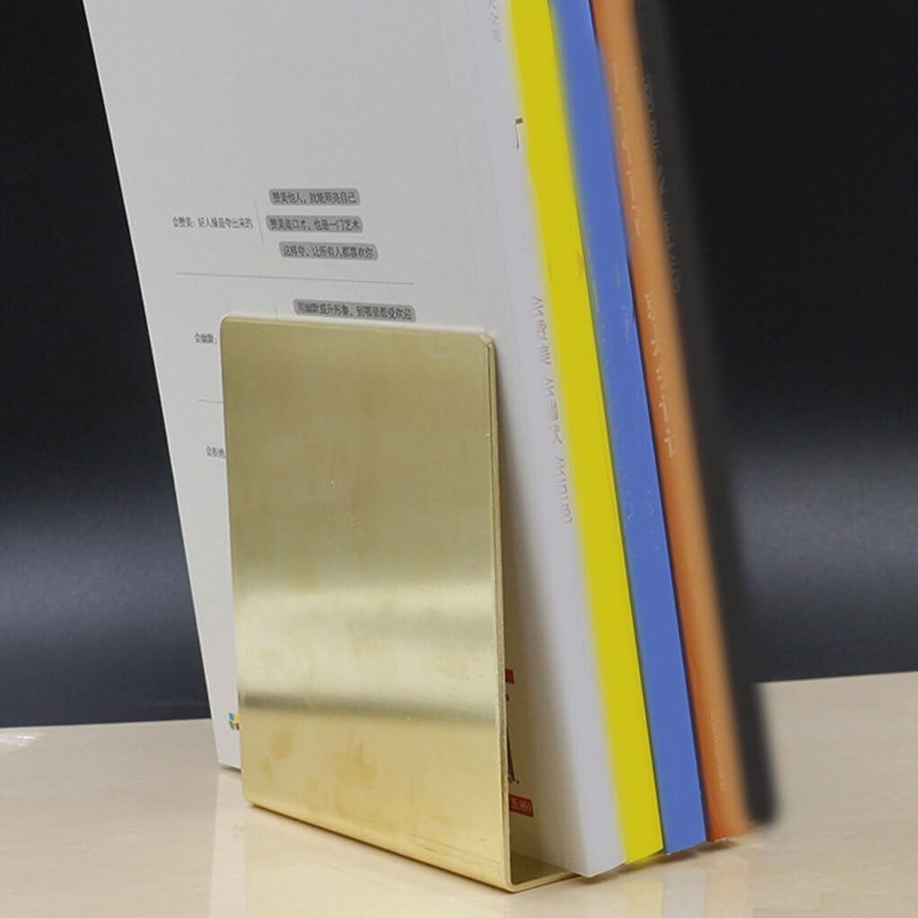 2 Stück/Set praktische und stilvolle Buchstützen – sichere und universelle, einzigartige und langlebige Buchstützen aus Messing, Kupfer