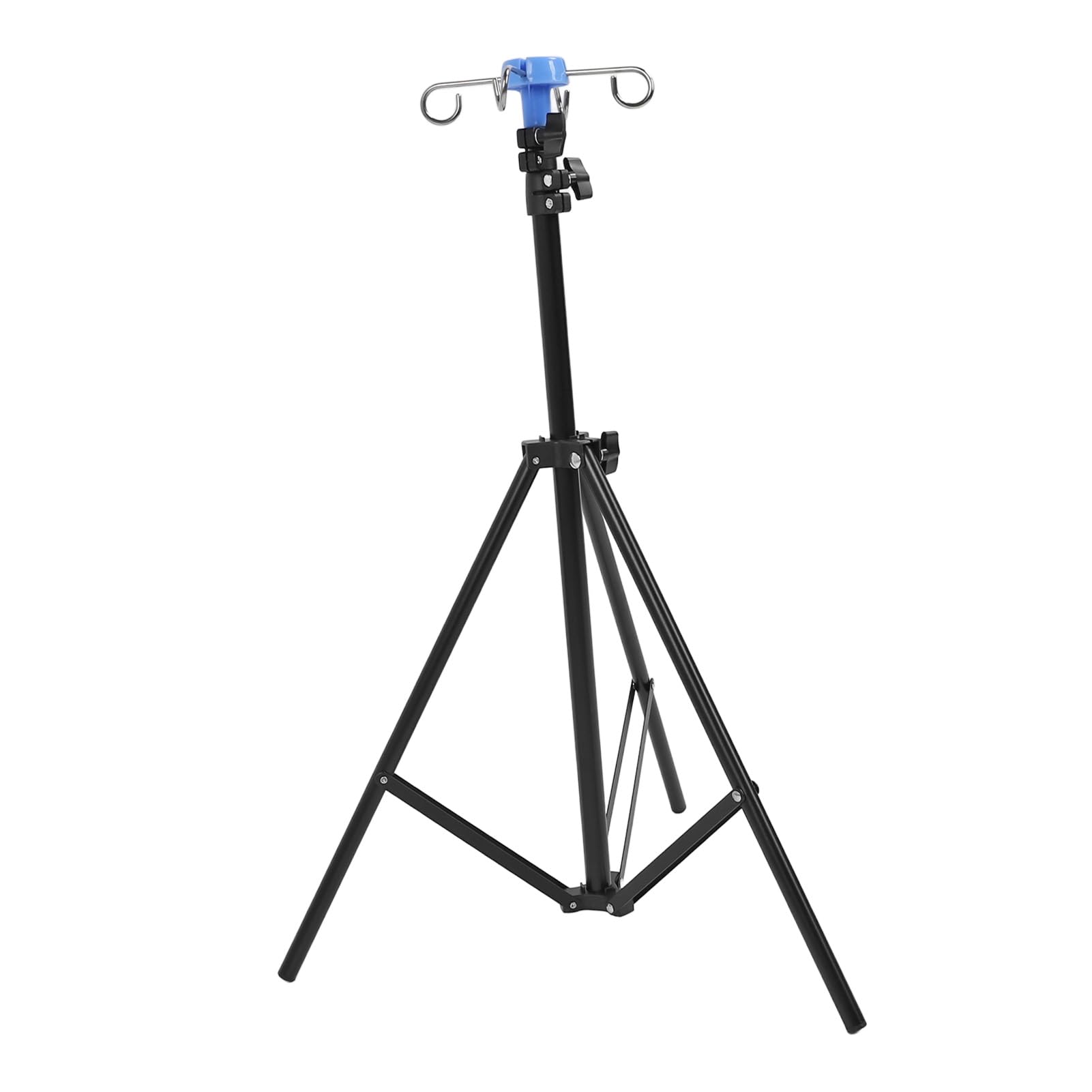 Haofy Supporto per Asta Portaflebo Portatile con Altezza Regolabile, Base per Treppiede Pieghevole, Ganci 4, Materiale Leggero e Robusto, per Borsa per Flebo o per Dialisi, Ampia
