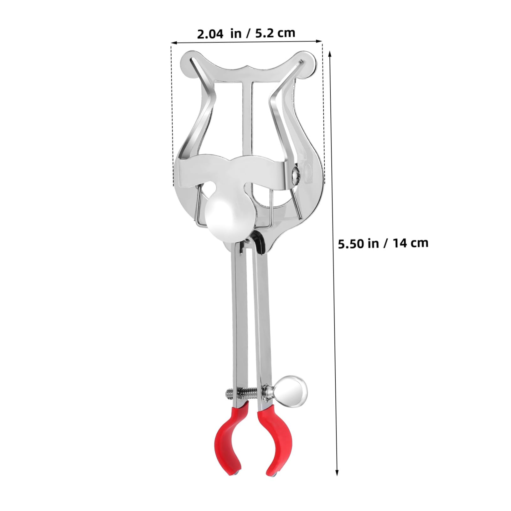 Toddmomy Clip Clarinet Lyre Holder Music Book Clip Silver Plating Marching Clamp