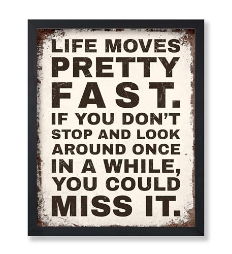 Poster Master Vintage Life Moves Pretty Fast Poster - Motivational