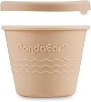 Vista 8 de PandaEar Paquete de 12 recipientes de silicona para almacenamiento de alimentos para bebés, recipientes pequeños reutilizables de 4 onzas