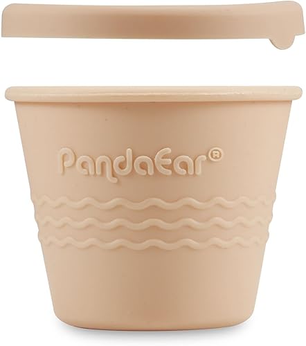 Miniatura 8 de PandaEar Paquete de 12 recipientes de silicona para almacenamiento de alimentos para bebés, recipientes pequeños reutilizables de 4 onzas