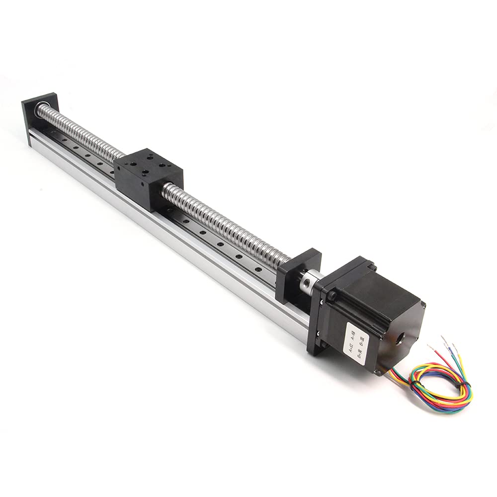 Actuador de etapa lineal de viaje de 350 mm de longitud con carriles lineales cuadrados Tornillo de bola SFU1605 con motor paso a paso NEMA23 para DIY CNC Router Parts X Y Z Axis