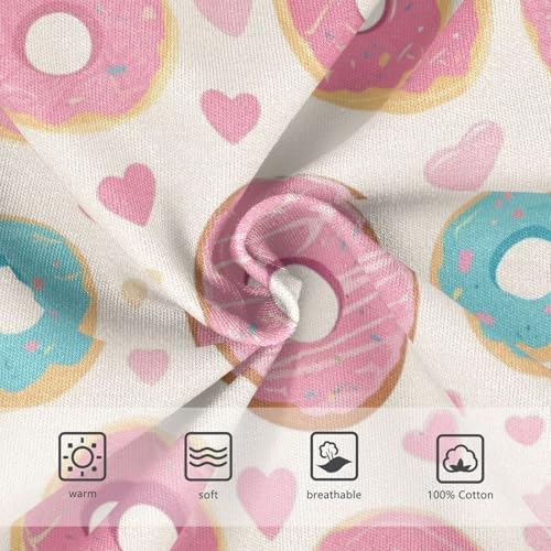 Wusikd Doughnuts Colors Boys' Underwear Cotton Love Hearts Boys Briefs Soft Toddler Underwear 2T3