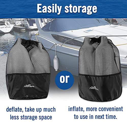 Image of Affordura Boat Fender 4 Pack Boat Bumpers Fenders with 4 Ropes
