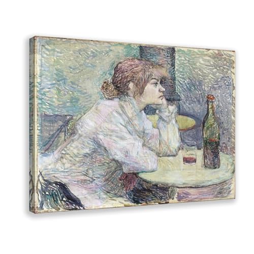 Impression sur toile de Toulouse Lautrec - Décoration murale de bureau et salon 61 x 91,4 cm