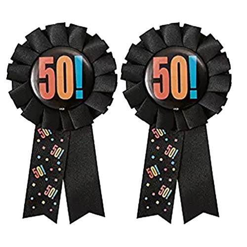 Amosfun 2 Piezas Broches Cumpleaños Número 50 Pin