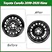 KORENJUL 15 inch Rims for Toyota Corolla 2009-2020 Set of 1 Wheel Rims for Toyota Corolla Direct Replacement No Center Caps