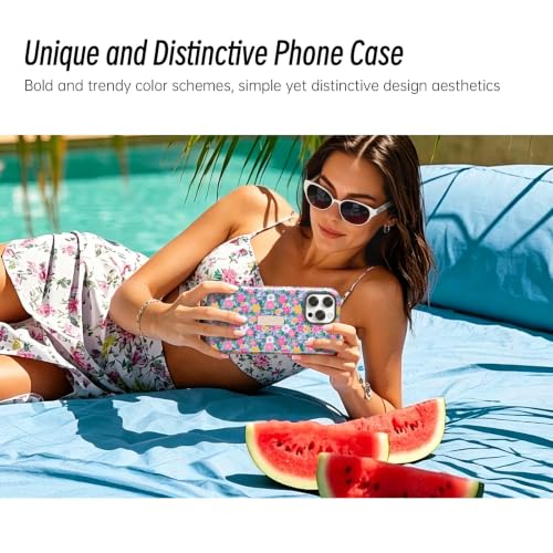 Compatible with iPhone 13 PRO MAX Case with Stand Floral Print-Style-10 - image 6