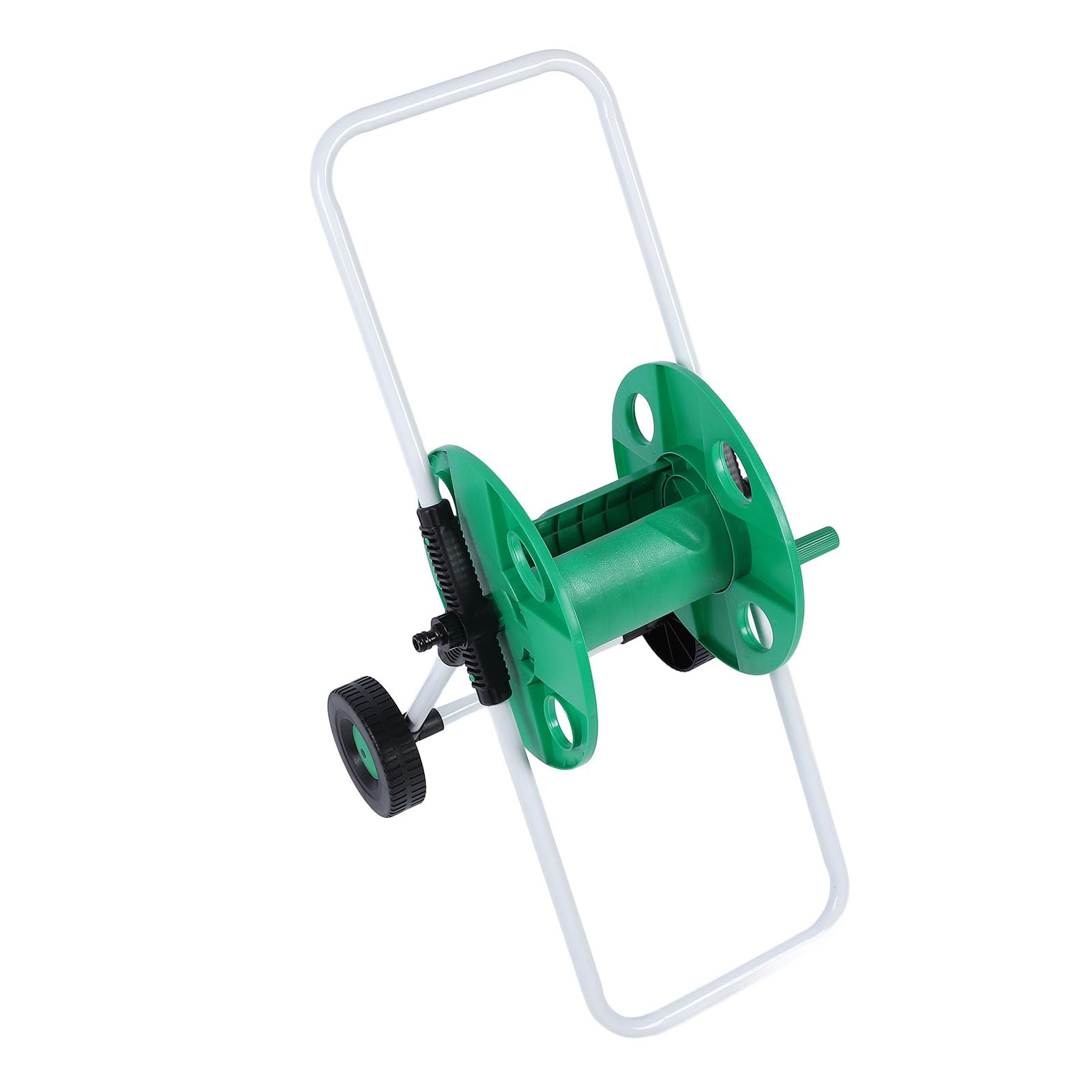 Carrello avvolgitubo per acqua con ruote |Portaoggetti da giardino con spinta a mano