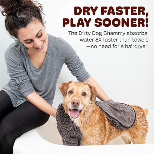 image for Dog Gone Smart The Dirty Dog Shammy - Fast Drying Plush Shammy Towel w