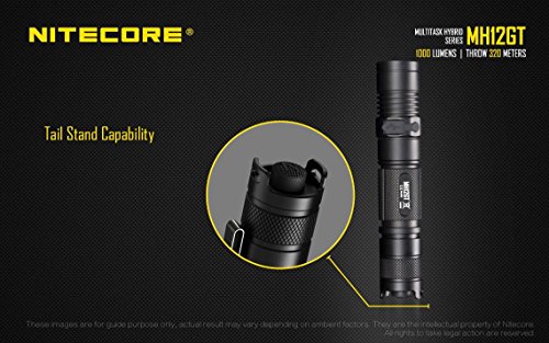 Nitecore Combo Mh12 V2 Rechargeable Flashlight W/Ncp30 Holster +2X Free Eco-Sensa Batteries #TOP5