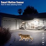 Battery Powered Motion Sensor Security Light,5000K 1000LM High Brightness,6 -Month Battery Life,No Wiring Installation,49FT Sensing Distance,Indoors or Outdoor Used,2-Year Warranty
